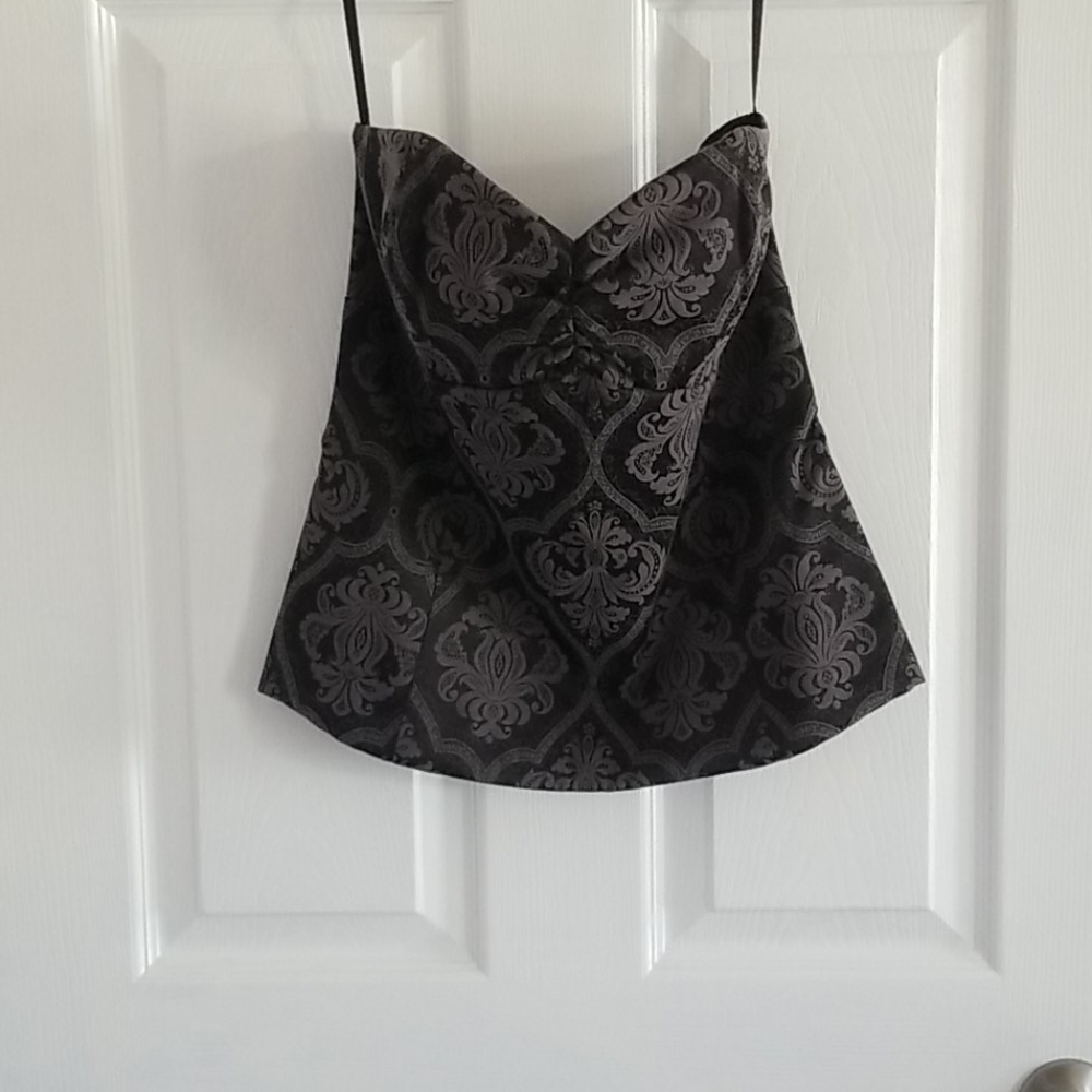 Zip up bustier